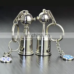 Wholesale Custom Design Cheap 3D Airplane Shape Metal Keychain Keyring thumbnail-5