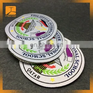 Woven Label / Laser Cut Woven Iron on Patch / Custom Woven Badge for Garment Accessory thumbnail-3