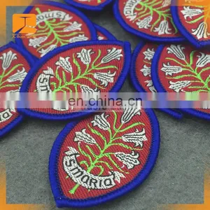 Custom Brand Logo Fabric Woven Patch / Badges For Islamic School Uniforms thumbnail-5