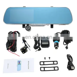 1080P Car Camera Recorder 5" Android GPS Navigation Rear View Mirror DVR Dual Camera Bluetooth WIFI Night Vision thumbnail-2