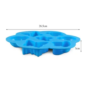 Free Sample Food Grade Heat Resistant Nontoxic Silicone Mousse Cake Friandises Pudding Baking Mold Tool Hexapod Shape thumbnail-1