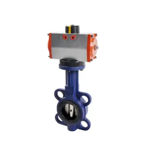 5 Butterfly Valve Double Rack Pinion Water Liquid thumbnail-1