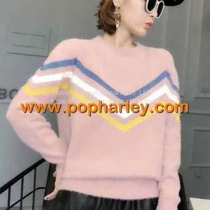 China Factory Wholesale Woman Velvet Mink Sweater thumbnail-1