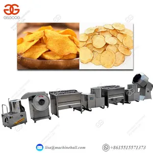 Potato Chip Manufacturing Equipment Frying Potato Chips Making Machine Price thumbnail-1