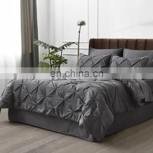 High Quality Soft Surface Custom Color King Size Bedroom Comforter Set thumbnail-2