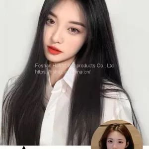 Wig Female Long Hair Wig Piece a Piece of Wig Patch Invisible no Trace Long Straight Hair Piece Hair Increase Amount Fluffy thumbnail-3