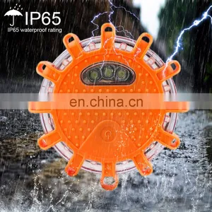 Portable Magnetic LED Road Flares Flashing Roadside Emergency Lights For Road Safety thumbnail-4