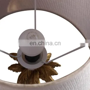 Creative Design Coconut Trees Shape Custom Cheap Bedroom Nightstand Vintage Table Lamp Resin thumbnail-4