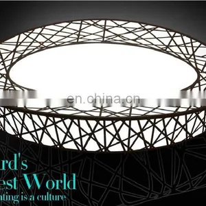 HOT Nest Shape LED Ceiling Lamp, Ultra Stylish Modern Minimalist Living Room Lamp thumbnail-3