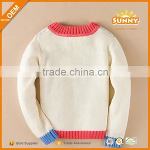 China Supplier Baby Sweater Embroidery Design Mother's Day Hand Knit Baby Sweater thumbnail-1