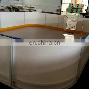 Mobile Ice Area for Icehockey Hdpe Ice Rink Barriers Ice Rink Protection Fence Quad Roller Skating Rinks Hockey Dasher Board thumbnail-1