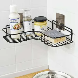Bathroom Corner Shelf /Wall Mounted Toilet Kitchen Shelf Storage Rack thumbnail-5