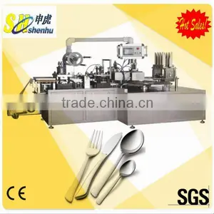 Automatic Paper Pvc Blister Packing Machine for Cutlery thumbnail-1
