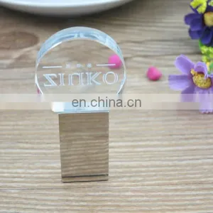 Customized Logo Promotional Advertising USB Flash Drive USB 2.0 Thumb Plastic Crystal Usb Flash Drive thumbnail-5