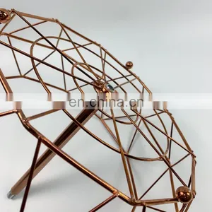 Two-tier Fruit Basket Metal Fruit Bowl Bread Folding Baskets Detachable Fruit Holder Kitchen Storage Baskets Stand thumbnail-5