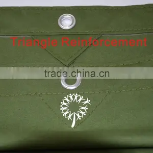 Olive Green Polyester Cotton Heavy Duty Waterproof Canvas Tarps thumbnail-2
