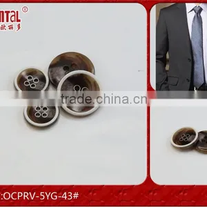 High Grade 18L Black Urea Shirts Button With Holes thumbnail-1