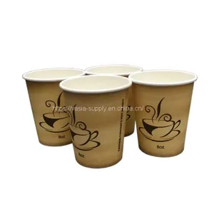 Disposable 8oz PE Coating White Single Wall Coffee Cups (240 Ml) China Manufacturer thumbnail-1