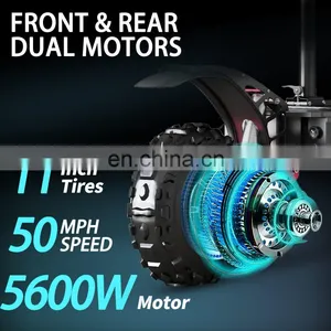 Free Shipping Eu USA Warehouse 85KM Speed Powerful Folding Dual Motor Electric 5600W Scooter thumbnail-3