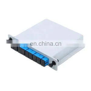 Telecom Grade PLC Splitter 1x8 PLC 1 x 2 Fiber Optic Splitter Cassette Type With SC/APC SC/UPC Connector thumbnail-4