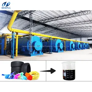 15-50T Fully Automatic Continuous Used Tire Pyrolysis System Waste Tyres to Oil Pyrolysis Plant thumbnail-4