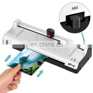 Willing OL381 OEM A3 A4 Hot and Cold Office Laminating Machine Manual Table Pouch Laminator Roll Laminator thumbnail-3