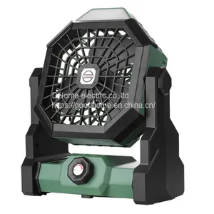 New Outdoor Fan Stepless Speed Control Fan Portable Large Wind Charging Fan Camping Lighting（Wechat:13510231336） thumbnail-1