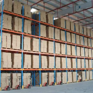 Box Beam Upright Frame Storage Racking Pallet Rack Metal Shelving for Industrial Warehouse thumbnail-2