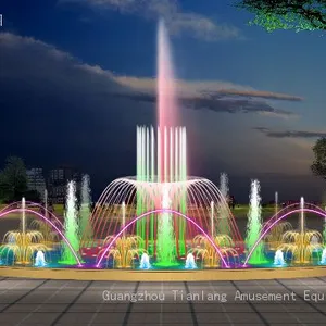 Music Fountain Outdoor Courtyard Full Set of Equipment Wave Light Spray Spring Water View Stainless Steel Fountain Small Pool Fountain thumbnail-4