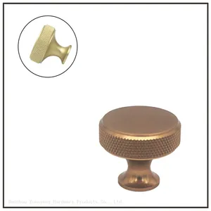 Fancy Knurled Furniture Cabinet Handles Aluminum Cupboard Drawer Pulls Handles and Knobs thumbnail-2
