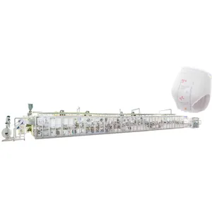 Full Servo Two-piece Pull up Baby Diaper Production Line Baby Diaper Machine Baby Diaper Making Machine thumbnail-2
