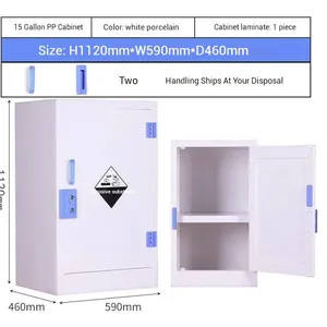 Polypropylene Chemical Cabinet / Lab Cupboard HN-PP700: Modular Flexible Dividers for Smart Chemical Organization thumbnail-5