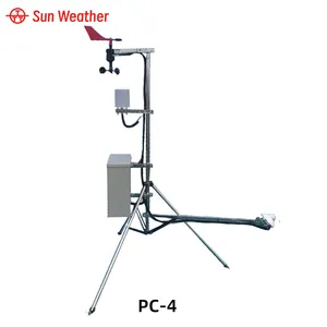 PC-4 Weather Station Monitor Environmental Photovoltaic Environmental Monitor Temperature and Humidity Wind Speed and Wind Direction Pressure thumbnail-1