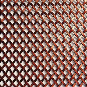 Woven Crimped Decorative Metal Wire Mesh for Cafes, Cabinet Door Decoration thumbnail-3