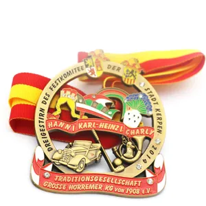 Zinc Alloy Embossed Challenge Medal for Sports Events & Races thumbnail-4