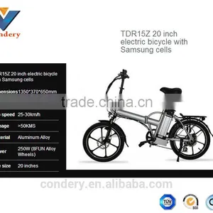 36V 12 Inch 250W Electric Folding Bicycle Electric Bike China EN15194 EN14764 thumbnail-3