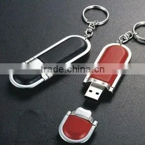 Hot Selling Leather USB Flash Drive, Promotinal Usb Stick 16GB thumbnail-1