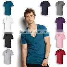 Deep V Neck Men Tshirt thumbnail-1