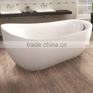 Oval Shaped Acrylic Comfortable Style Bathtub MBA222 thumbnail-1