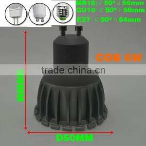 Chinese Crystal COB LED Spot Lamp Light 6w Gu10 500lm Led Ceiling Spot Light thumbnail-5