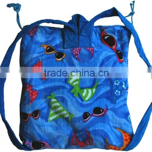 100% Cotton Reactive Dyed Beach Towel With Bag thumbnail-1