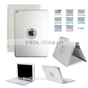Best Seller Backlit Aluminium Alloy Bluetooth Keyboard Case for 9" Android Tablet With Smart Cover thumbnail-6