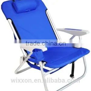 Foldable Beach Chair With Arms And Carry Case thumbnail-1