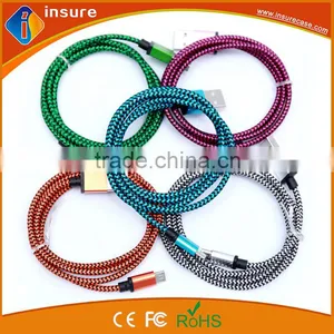 High Speed Good Quality USB Braided Charging Cable for Iphone 6 thumbnail-1
