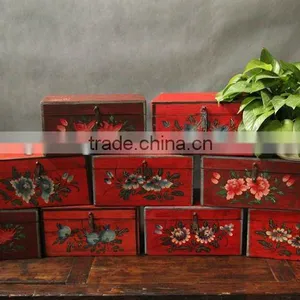 Antique Chinese Painted Small Box thumbnail-1