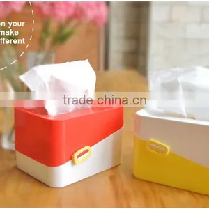 Guangdong Factory Retangle Shape Plastic Tissue Paper Box Holder thumbnail-1