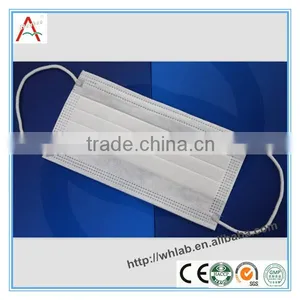 Factory Wholesale Disposable Medical Protective 3ply Nonwoven Face Mask With Earloop or Tie on thumbnail-4