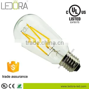 CE RoHS UL ST64 Energy Saving Edison Bulb Dimmable & Filament Light thumbnail-4