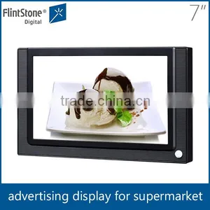Flintstone 7 Inch Digital Advertising Lcd Shelf Mounting Pos Display, Commercial Product Lcd Advertising Player thumbnail-1