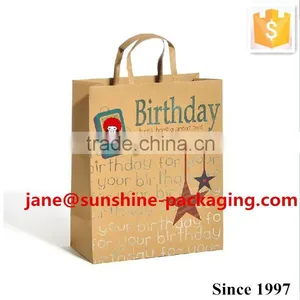 Flat Handle Kraft Paper Bag thumbnail-1